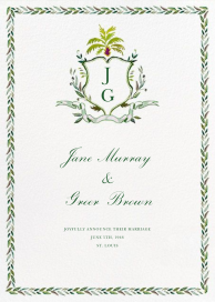 Crusoe Family Crest - Wedding Announcement by Happy Menocal
