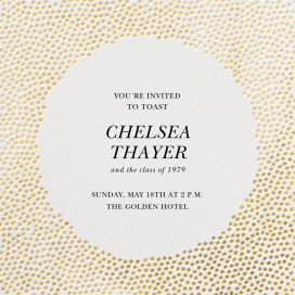 Metallic Confetti - Graduation Party Invitation by Kelly Wearstler