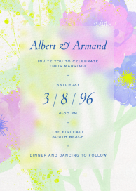 Abstract Bouquet - Wedding Invitation by Paperless Post