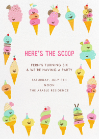Happy Ice Creams - Birthday Invitation by Hello!Lucky