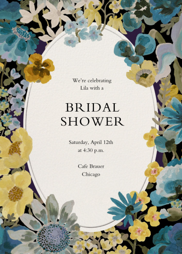 Colgante «Bouquet» - Invitación para la despedida de soltera de Liberty