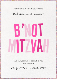 Sparkle Soirée - Bar & Bat Mitzvah Invitation by Paperless Post