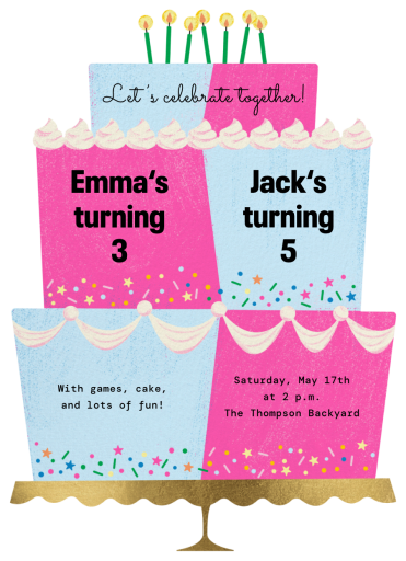 Double the Cake - Birthday Card by Paperless Post