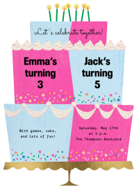 Double the Cake - Birthday Invitation by Paperless Post