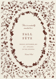 Laurel Meadow - Fall Party Invitation by Emilia Wickstead