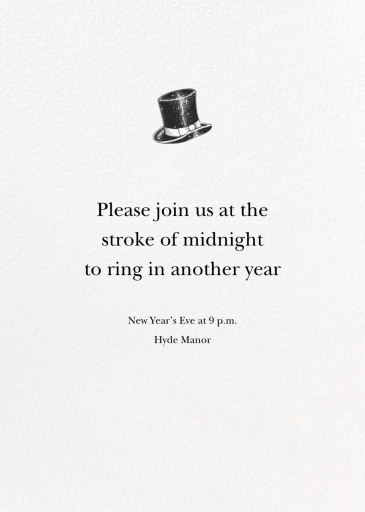 Blanc - New Year's Eve Invitation by Paperless Post