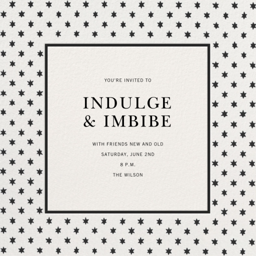 Berakhot - Party Invitation by Schumacher