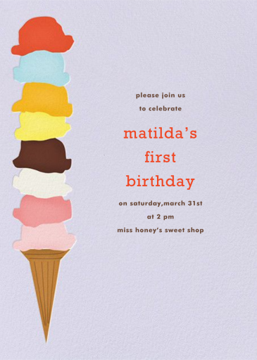 Ice Cream Cone by Paperless Post