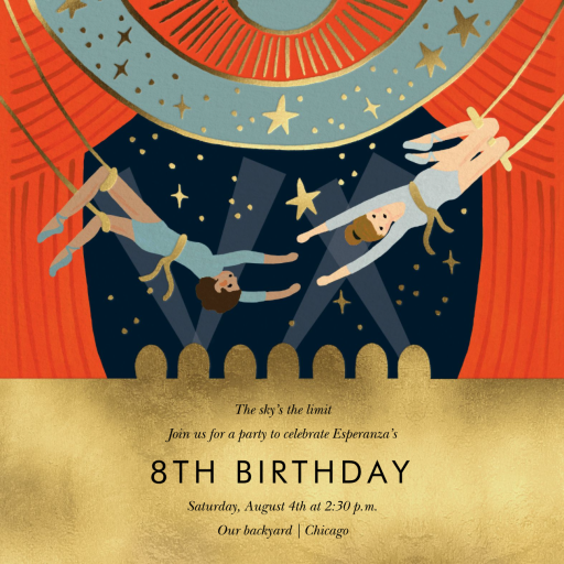 Trapeze Birthday - Birthday Invitation by Rifle Paper Co.