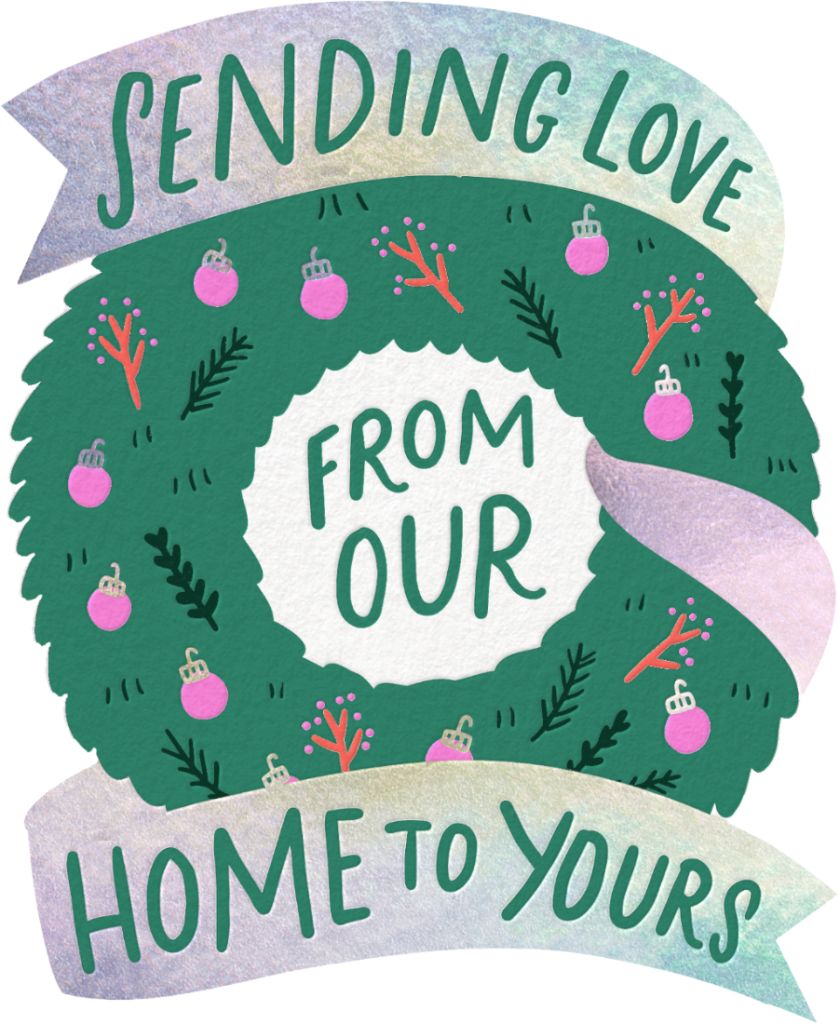 Trimmed Wreath Card