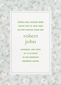 Antique Floral Border - Religious Invitation by kate spade new york