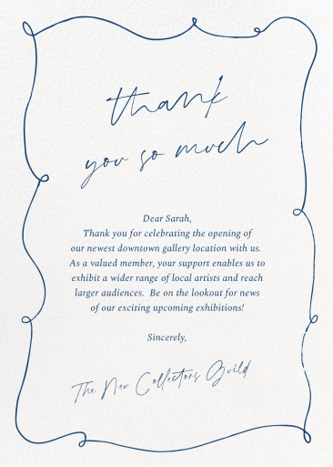 Handwritten Border - Business Greeting Card by Paperless Post