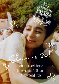 Cake Topper Photo by Paperless Post