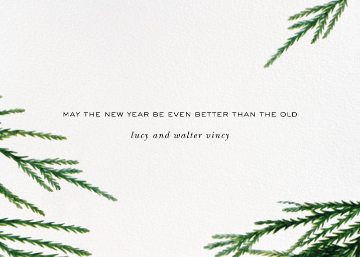 Confetti Branches (Greeting) - New Year's Card by kate spade new york - Back