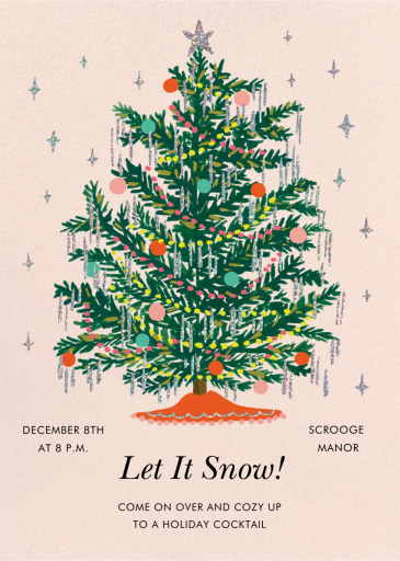 Tinsel Tree - Invitation by Rifle Paper Co.