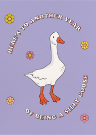 Silly Goose - Funny Birthday Card by Party Mountain