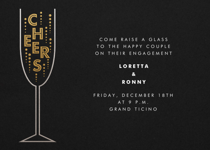 Cheers - New Year's Eve Invitation by Paperless Post