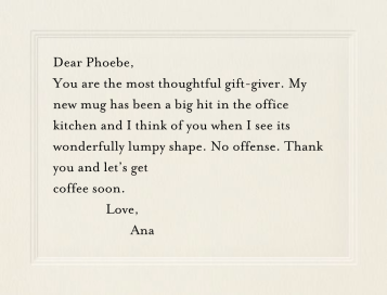 Triple Inner Bevel - Thank You Card by Paperless Post