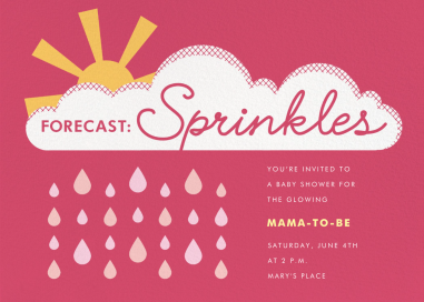 Forecast Sprinkles by Paperless Post
