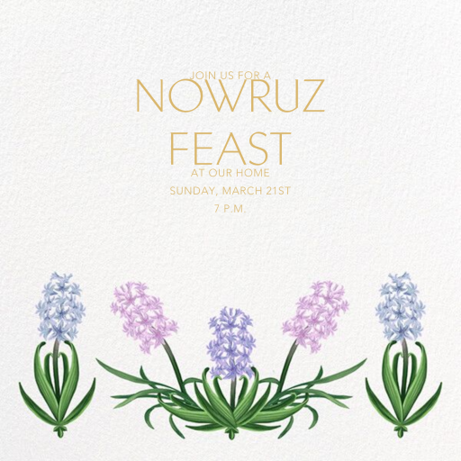 Hyacinths - Nowruz Card by Paperless Post