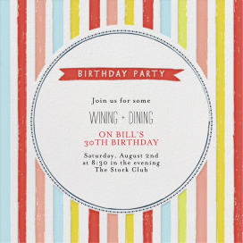 Rainbow Ice Cream - Birthday Invitation by Mr. Boddington's Studio