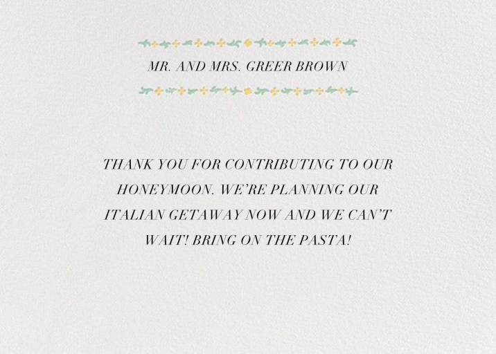 Kashmir II (Thank You) - Stationery by Paperless Post