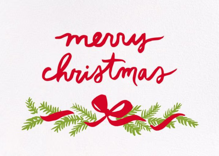 Pine Mantel (Greeting) - Christmas Card by Linda and Harriett