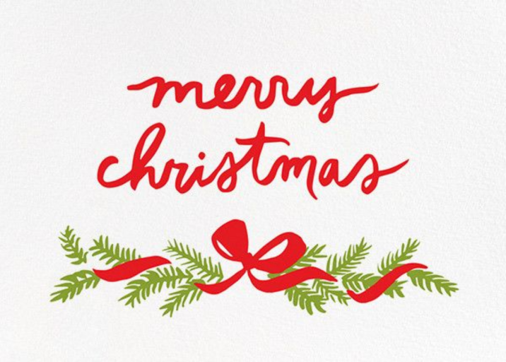 Pine Mantel (Greeting) - Christmas Card by Linda and Harriett