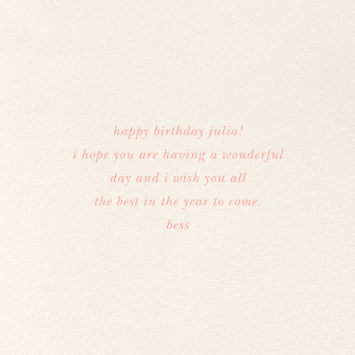 Balloon Birthday - Birthday Card by kate spade new york - Back