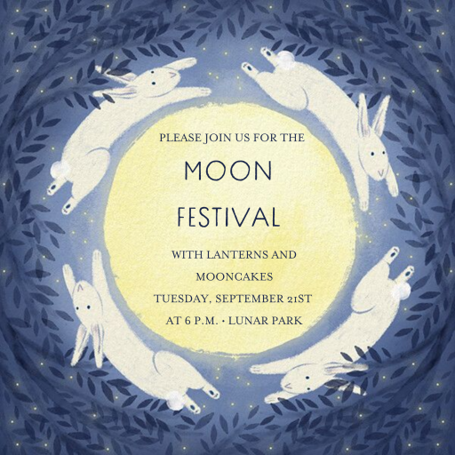 Bright Buns - Mid-Autumn Festival Invitation by Paperless Post