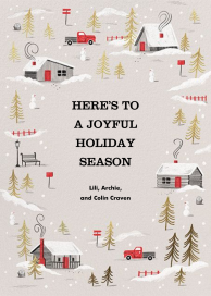 Frosted Village - Greeting Card by Paperless Post