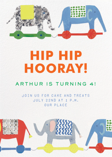 Elephant Express by Hadley Paper Goods