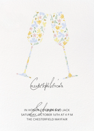 Floral Flutes - Bridal Shower Invitation by Paperless Post