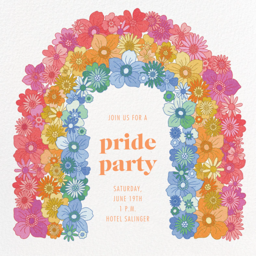 Flower Arch - Pride Invitation by Paperless Post