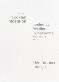 Open Spaces - Corporate Reception Invitation by Paperless Post
