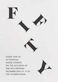 It's All Uphill from Here - 50th Anniversary Invitation by Paperless Post