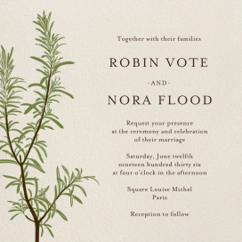 Rosemary - Wedding Invitation by Paperless Post
