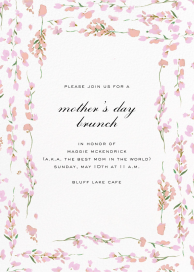 Splendid Floral - Mother's Day Invitation by Carolina Herrera