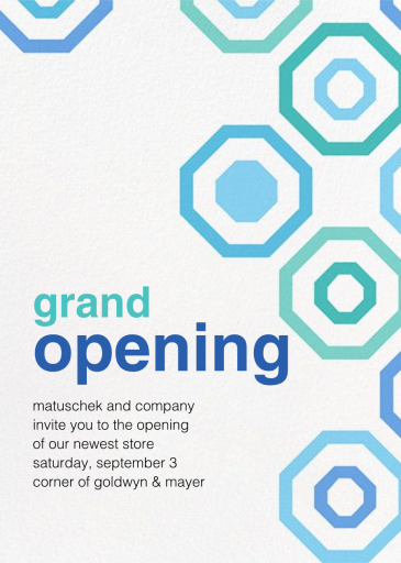 Octagons - Summer Party Invitation by Paperless Post