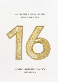 Shine - Birthday Invitation by CONFETTISYSTEM