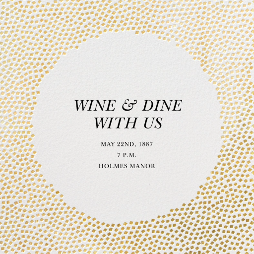 Metallic Confetti - Cocktail Party Invitation by Kelly Wearstler