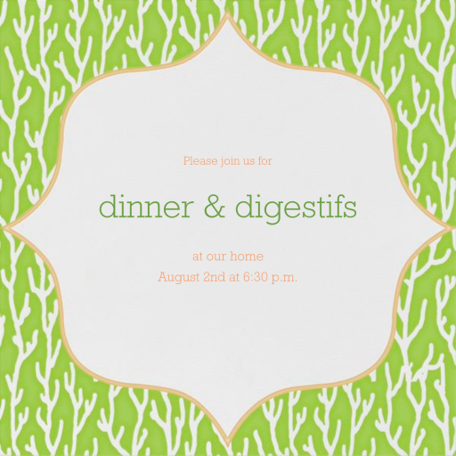 Coral Pattern - Summer Party Invitation by Paperless Post