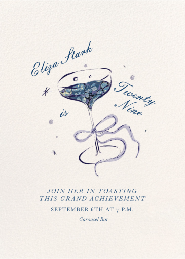 Moonlit Coupe - Birthday Invitation by Ten Story Stationery