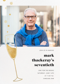 Champagne Flute (Photo) - Birthday Invitation by Paperless Post