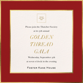Golden Edge - Fundraiser Invitation by Paperless Post