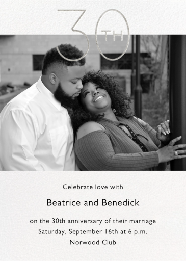 Wedded Decade Photo - Anniversary Invitation by Paperless Post