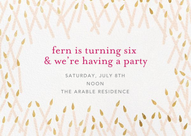 Candle Party - Birthday Invitation by Ashley G