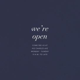 Navy Blue - Business Greeting Card by Paperless Post