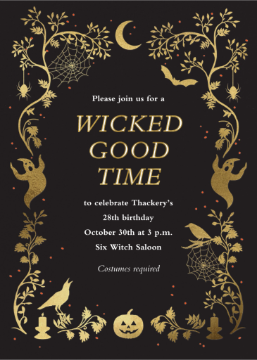 Wicked Border - Birthday Invitation by Cheree Berry Paper & Design