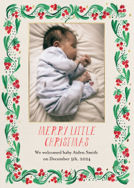 Berry Border Photo - Christmas Card by Mr. Boddington's Studio